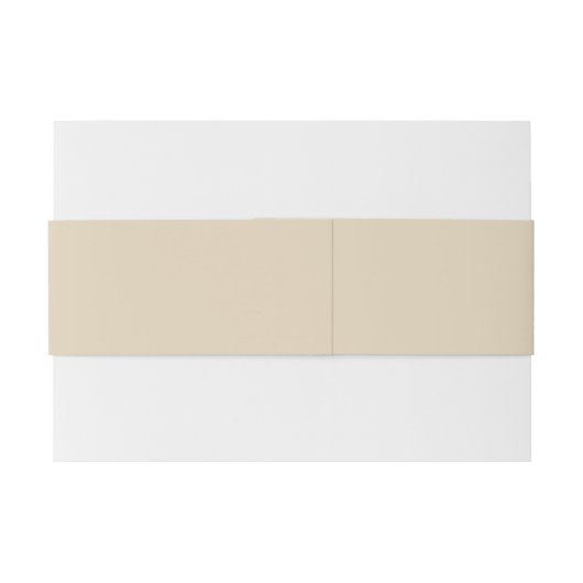 Bandeau De Faire-part Crème rustique simple avec nom et date (Dos exemple)