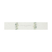 Bandeau De Faire-part Crème Snowberry+Eucalyptus Portrait Mariage (Plat)