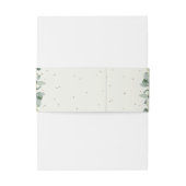 Bandeau De Faire-part Crème Snowberry+Eucalyptus Portrait Mariage (Dos Example)