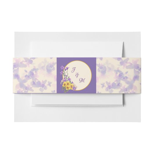 Bandeau De Faire-part Crème Spring Garden Collection (Devant Example)