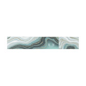 Bandeau De Faire-part Crystal Agate Mariage Turquoise ID825 (Plat)