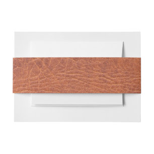 Bandeau De Faire-part Cuir Brown