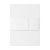 Bandeau De Faire-part Cute Elegant et simple Mariage (Dos Example)