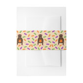 Bandeau De Faire-part Cute Halloween Rat et Citrouille (Devant example)