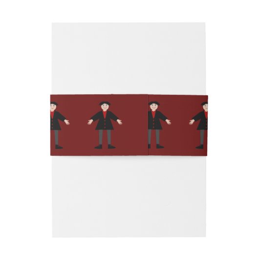 Bandeau De Faire-part Cute Vampire Halloween (Dos Example)