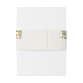 Bandeau De Faire-part Daffodiles botaniques Daisy Peony Flowers Mariage (Dos Example)