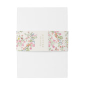 Bandeau De Faire-part dainty romantique arche fleurie été mariage (Dos Example)