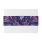 Bandeau De Faire-part Dark Amethyst Boho Witch Crystals Black Wedding (Dos exemple)