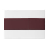 Bandeau De Faire-part Dark Red Burgundy & Gold Crest Monogram Wedding (Dos exemple)