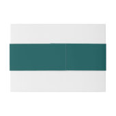 Bandeau De Faire-part Dark Teal Solid Color (Dos exemple)