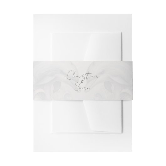 Bandeau De Faire-part Dauphin unique Mariage à thème (Devant example)