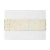 Bandeau De Faire-part Déco géométrique or et blanc (Dos exemple)