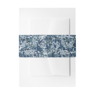 Bandeau De Faire-part Décor Camouflage numérique de la Marine