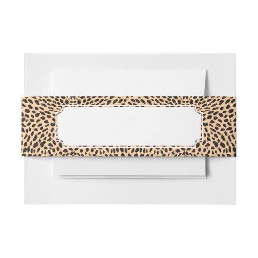 Bandeau De Faire-part Décor de guépard de peau (Devant Example)