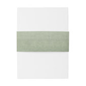 Bandeau De Faire-part Delicate Elegant Minimal Sage Green Wedding (Dos Example)