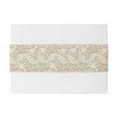 Bandeau De Faire-part Dentelle beige (Dos exemple)