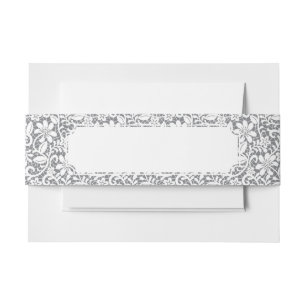 Bandeau De Faire-part Dentelle blanche 1