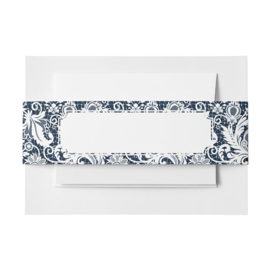 Bandeau De Faire-part Dentelle blanche 2 (Devant Example)