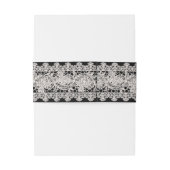 Bandeau De Faire-part Dentelle blanche vintage (Dos Example)