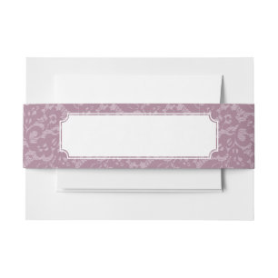 Bandeau De Faire-part Dentelle violette