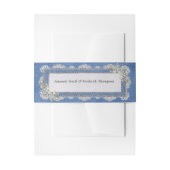 Bandeau De Faire-part Dentelles et perles texturées Denim (Devant example)