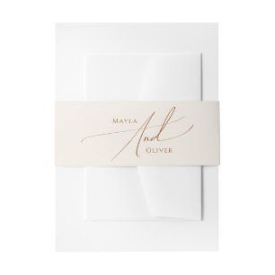 Bandeau De Faire-part Désert de Whimsical Beige