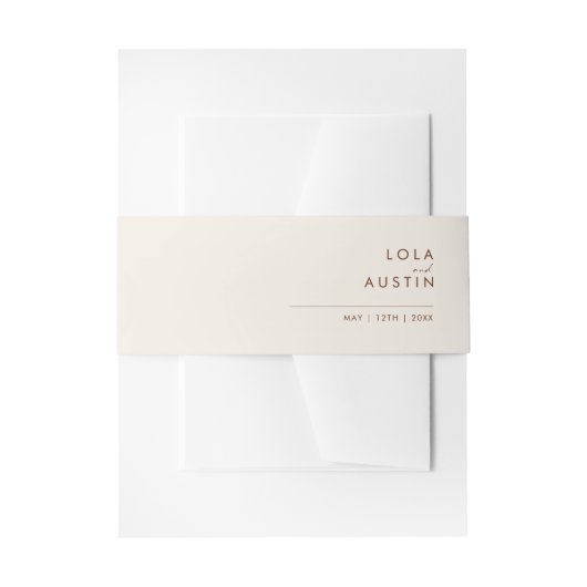 Bandeau De Faire-part Désert simple | Blanc naturel (Devant example)