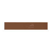 Bandeau De Faire-part Désert simple | Cinnamon foncé (Plat)