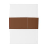 Bandeau De Faire-part Désert simple | Cinnamon foncé (Dos Example)