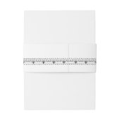 Bandeau De Faire-part design élégant noir et blanc (Dos Example)