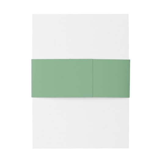 Bandeau De Faire-part Design Soft Green et Mariage blanc (Dos Example)