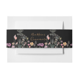 Bandeau De Faire-part Dessin d'aquarelle de champ fleur sauvage