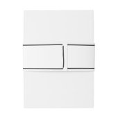 Bandeau De Faire-part Dessiné ensemble Mariage (Dos Example)