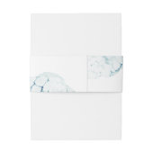 Bandeau De Faire-part Destination nautique bleue le Mariage de (Dos Example)