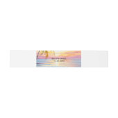 Bandeau De Faire-part Destination Sunset Beach Wedding (Plat)