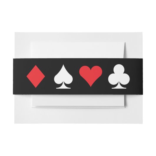 Bandeau De Faire-part Destiny Las Vegas Faire-part de mariage Bellyband (Devant Example)