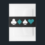 Bandeau De Faire-part Destiny Vegas Invitation Parties scintillant Turqu<br><div class="desc">La parties scintillant fausse turquoise et les costumes de cartes blanches sont un ajout élégant à la suite Destiny mariage et conserveront tous vos inserts ensemble pour un look cohésif. Parfait pour un mariage de Las Vegas dans une petite chapelle au large de la bande, tout ce dont vous avez...</div>