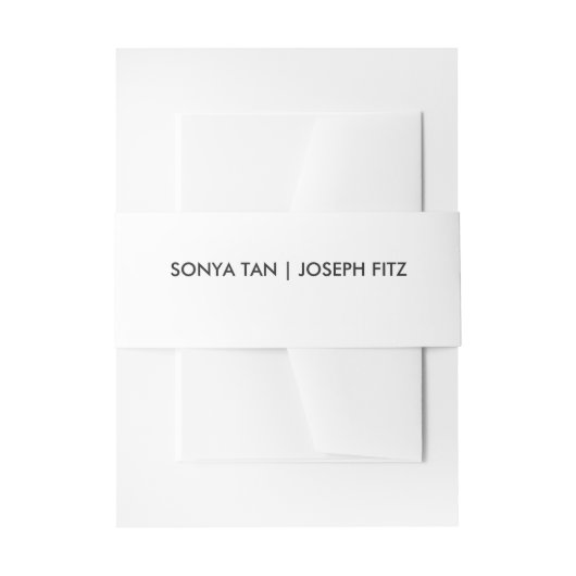 Bandeau De Faire-part Détails de mariage Invitation de mariage moderne v (Devant example)