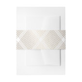 Bandeau De Faire-part Diamant Or Géométrique Art Déco Blanc Gatsby (Devant example)