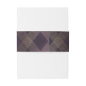 Bandeau De Faire-part Diamant Or Géométrique Art Déco Purple Gatsby (Dos Example)