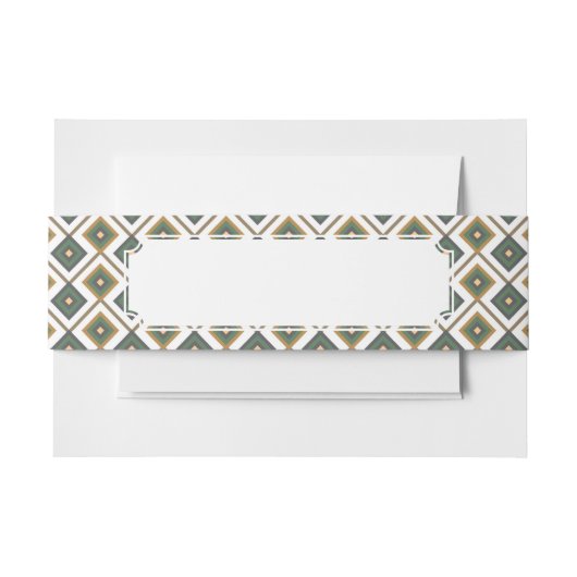 Bandeau De Faire-part Diamante en vert (Devant Example)