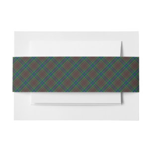 Bandeau De Faire-part Diana Chasse Mode Princesse Tartan Plaid