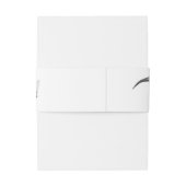 Bandeau De Faire-part Dinocorn Roar | Silver Monochrome Minimal Wordart (Dos Example)