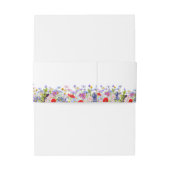 Bandeau De Faire-part Dinosaur Thème Mariage Fleur sauvage (Dos Example)