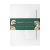 Bandeau De Faire-part Dinosaur thème Mariage personnalisé (Devant example)