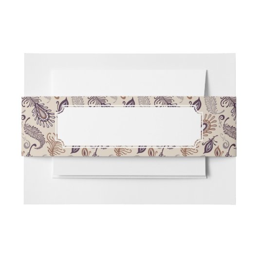 Bandeau De Faire-part Divers motif de plume (Devant Example)