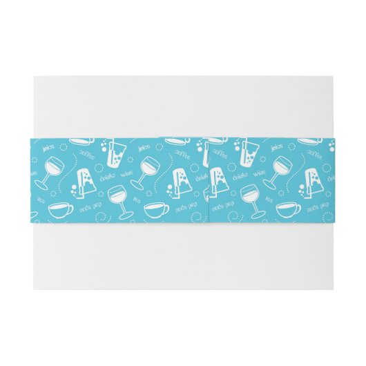 Bandeau De Faire-part Diverses boissons (Dos exemple)