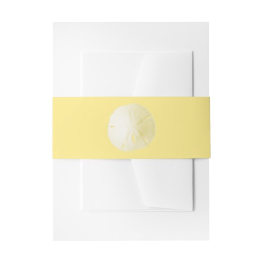 Bandeau De Faire-part Dollar de sable jaune (Devant example)