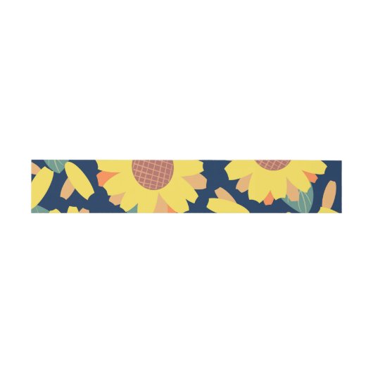 Bandeau De Faire-part Doodle Sunny Bloom (Plat)