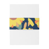 Bandeau De Faire-part Doodle Sunny Bloom (Dos Example)